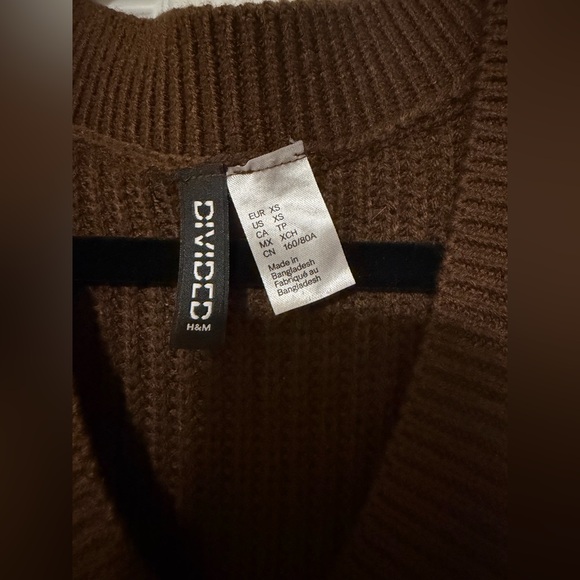 Chocolate Brown Knit Vest - Picture 3 of 4
